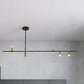 Metal Rectilinear Chandelier Light Modern 3/4/9 Lights Black Hanging Ceiling Light Fixture Clearhalo 'Ceiling Lights' 'Chandeliers' 'Modern Chandeliers' 'Modern' Lighting' 798987