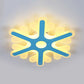 Snowflake Kid Bedroom Ceiling Light Fixture Acrylic Designer Flush Mount Ceiling Light Clearhalo 'Ceiling Lights' 'Close To Ceiling Lights' 'Close to ceiling' Lighting' 79999