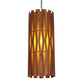 Asian Style Cylinder Ceiling Suspension Lamp Wooden Single Bulb Restaurant Hanging Light in Khaki Clearhalo 'Ceiling Lights' 'Pendant Lights' 'Pendants' Lighting' 800332