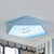 Cartoon Geometry Shape Flush Ceiling Light Fixture Acrylic Ceiling Light Fixture in Blue for Kid Bedroom Blue B Clearhalo 'Ceiling Lights' 'Close To Ceiling Lights' 'Close to ceiling' 'Flush mount' Lighting' 80101