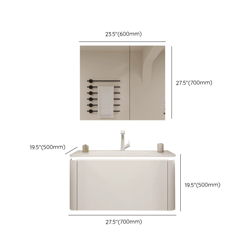 Stone Modern Mirror Included Bathroom Sink Vanity in White with Doors Drawers Clearhalo 'Bathroom Remodel & Bathroom Fixtures' 'Bathroom Vanities' 'bathroom_vanities' 'Home Improvement' 'home_improvement' 'home_improvement_bathroom_vanities' 8026099