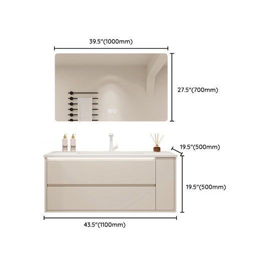 Mirror Included Wall Mount Bathroom Sink Vanity in White with Doors Drawers Clearhalo 'Bathroom Remodel & Bathroom Fixtures' 'Bathroom Vanities' 'bathroom_vanities' 'Home Improvement' 'home_improvement' 'home_improvement_bathroom_vanities' 8026185
