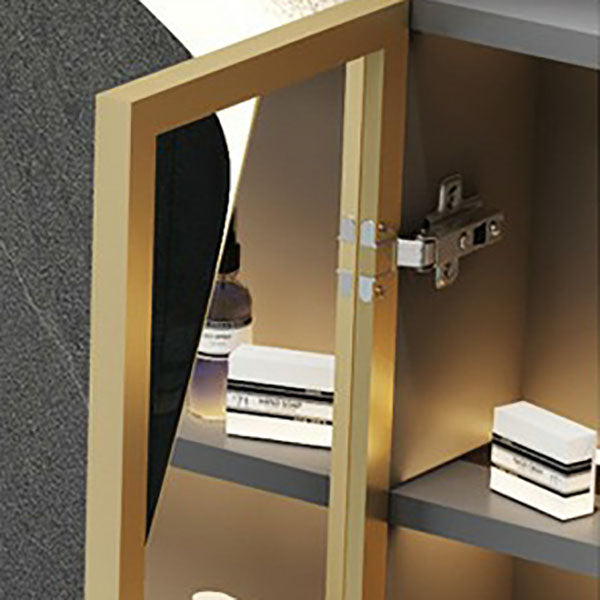 Modern Wall Mount Sink Vanity in Green with Mirror Drawers for Bathroom Clearhalo 'Bathroom Remodel & Bathroom Fixtures' 'Bathroom Vanities' 'bathroom_vanities' 'Home Improvement' 'home_improvement' 'home_improvement_bathroom_vanities' 8026296