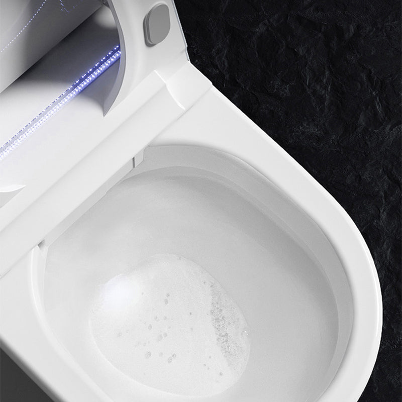 Elongated One-Piece Smart Toilet Bidet with Remote Control - 22.8" D Clearhalo 'Bathroom Remodel & Bathroom Fixtures' 'Bidets' 'Home Improvement' 'home_improvement' 'home_improvement_bidets' 'Toilets & Bidets' 8033423