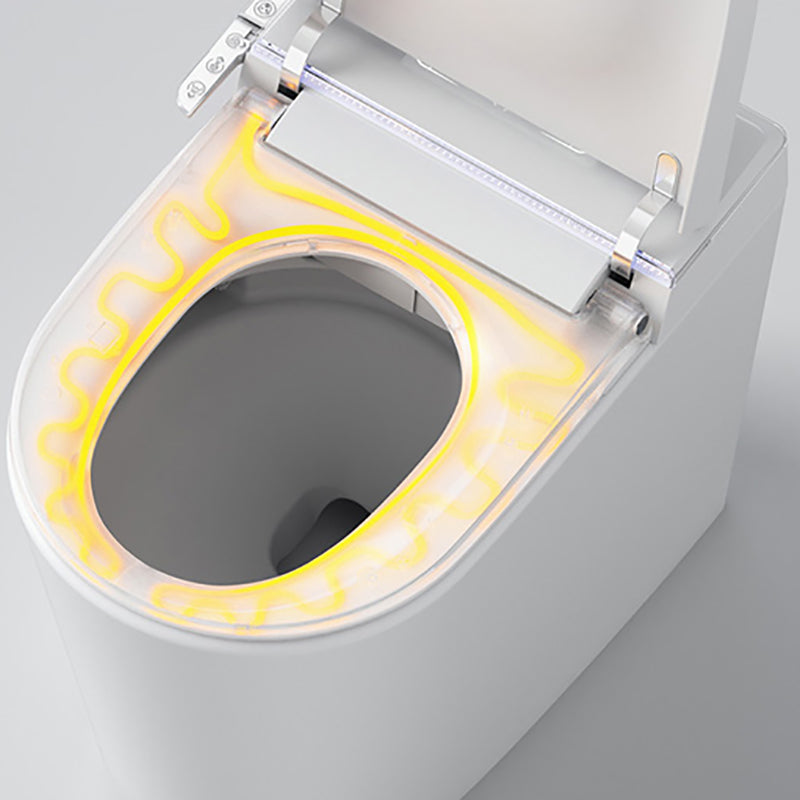 Elongated One-Piece Smart Toilet Bidet with Remote Control - 22.8" D Clearhalo 'Bathroom Remodel & Bathroom Fixtures' 'Bidets' 'Home Improvement' 'home_improvement' 'home_improvement_bidets' 'Toilets & Bidets' 8033427