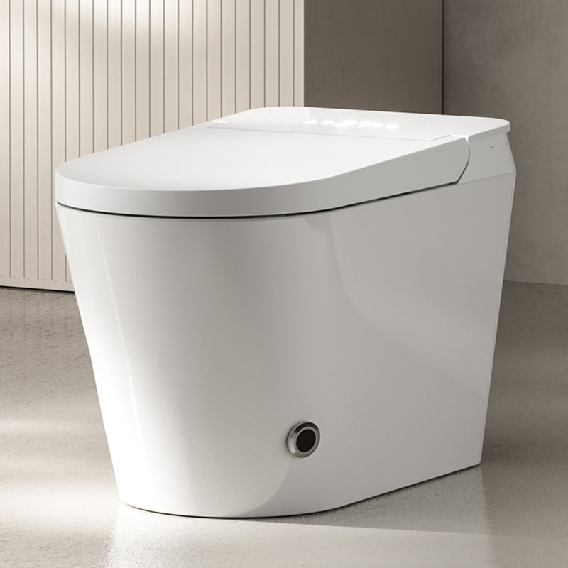 Horizontal Elongated Toilet Seat Bidet in White of 18.1" H with Dryer Clearhalo 'Bathroom Remodel & Bathroom Fixtures' 'Bidets' 'Home Improvement' 'home_improvement' 'home_improvement_bidets' 'Toilets & Bidets' 8033431