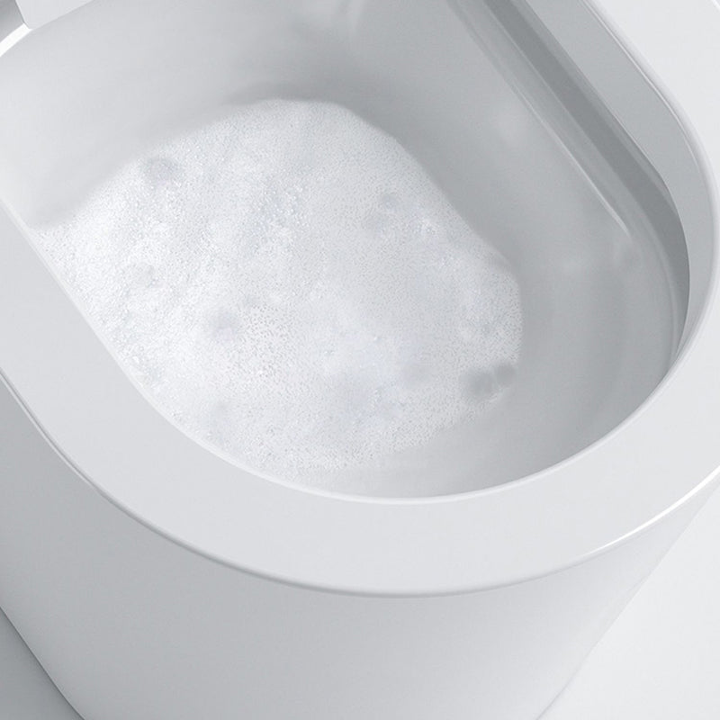 Horizontal Elongated Toilet Seat Bidet in White of 18.1" H with Dryer Clearhalo 'Bathroom Remodel & Bathroom Fixtures' 'Bidets' 'Home Improvement' 'home_improvement' 'home_improvement_bidets' 'Toilets & Bidets' 8033435