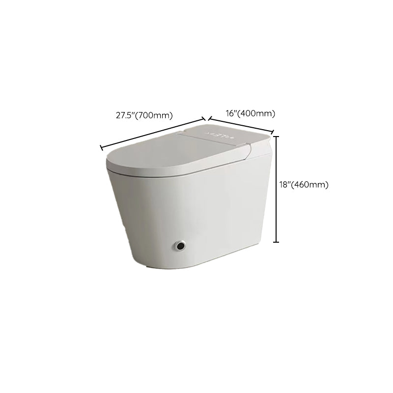 Horizontal Elongated Toilet Seat Bidet in White of 18.1" H with Dryer Clearhalo 'Bathroom Remodel & Bathroom Fixtures' 'Bidets' 'Home Improvement' 'home_improvement' 'home_improvement_bidets' 'Toilets & Bidets' 8033440