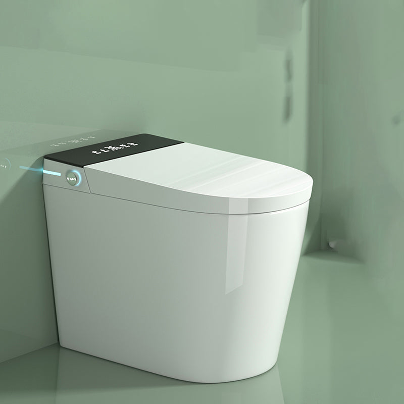 Elongated White Floor Mount Bidet with Remote Control & Adjustable Spray Clearhalo 'Bathroom Remodel & Bathroom Fixtures' 'Bidets' 'Home Improvement' 'home_improvement' 'home_improvement_bidets' 'Toilets & Bidets' 8033469