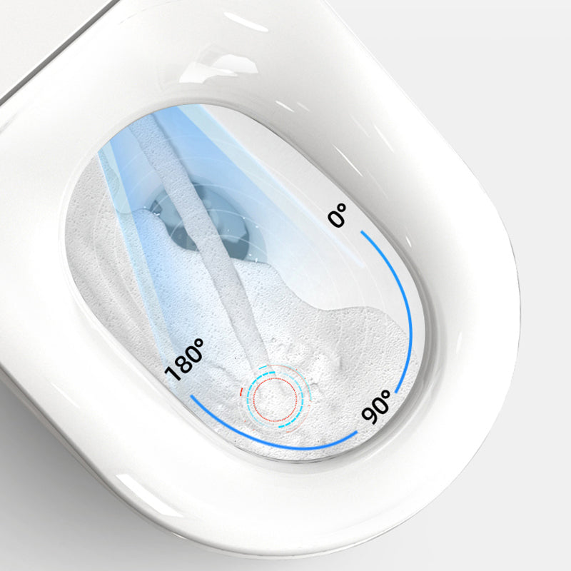 Electric Heated Smart Toilet Bidet Seat in Cotton White of 16.1" W Clearhalo 'Bathroom Remodel & Bathroom Fixtures' 'Bidets' 'Home Improvement' 'home_improvement' 'home_improvement_bidets' 'Toilets & Bidets' 8033489