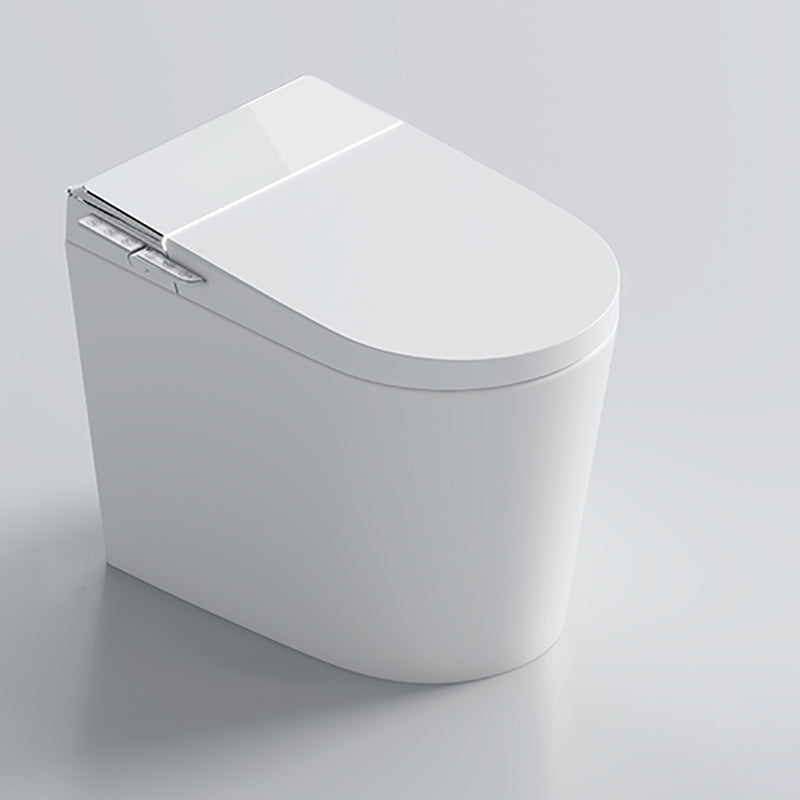 Elongated Smart All-In-One Toilet Seat Bidet with Heated Seat White Dryer Not Included (Standard) Clearhalo 'Bathroom Remodel & Bathroom Fixtures' 'Bidets' 'Home Improvement' 'home_improvement' 'home_improvement_bidets' 'Toilets & Bidets' 8033510