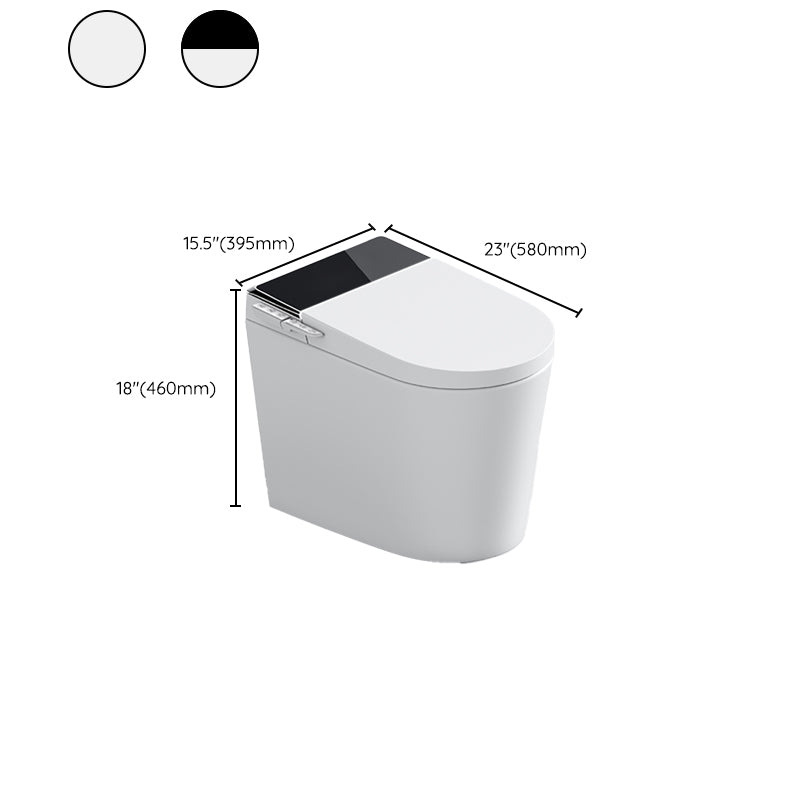 Elongated Smart All-In-One Toilet Seat Bidet with Heated Seat Clearhalo 'Bathroom Remodel & Bathroom Fixtures' 'Bidets' 'Home Improvement' 'home_improvement' 'home_improvement_bidets' 'Toilets & Bidets' 8033523