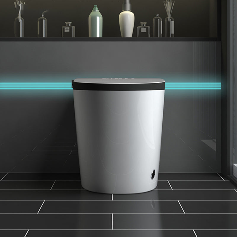 Elongated All-in-One Smart Bidet Toilet Seat with Unlimited Warm Water Clearhalo 'Bathroom Remodel & Bathroom Fixtures' 'Bidets' 'Home Improvement' 'home_improvement' 'home_improvement_bidets' 'Toilets & Bidets' 8033528