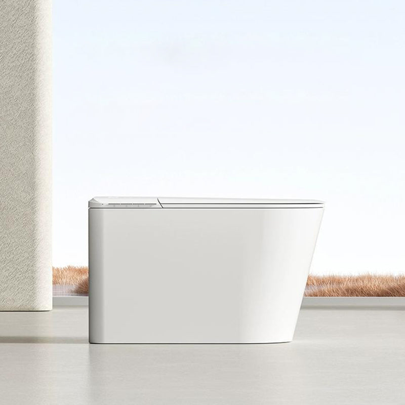 15.7" W Elongated Floor Standing Bidet in White with Heated Seat Clearhalo 'Bathroom Remodel & Bathroom Fixtures' 'Bidets' 'Home Improvement' 'home_improvement' 'home_improvement_bidets' 'Toilets & Bidets' 8033612