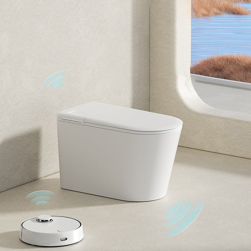 15.7" W Elongated Floor Standing Bidet in White with Heated Seat Clearhalo 'Bathroom Remodel & Bathroom Fixtures' 'Bidets' 'Home Improvement' 'home_improvement' 'home_improvement_bidets' 'Toilets & Bidets' 8033623