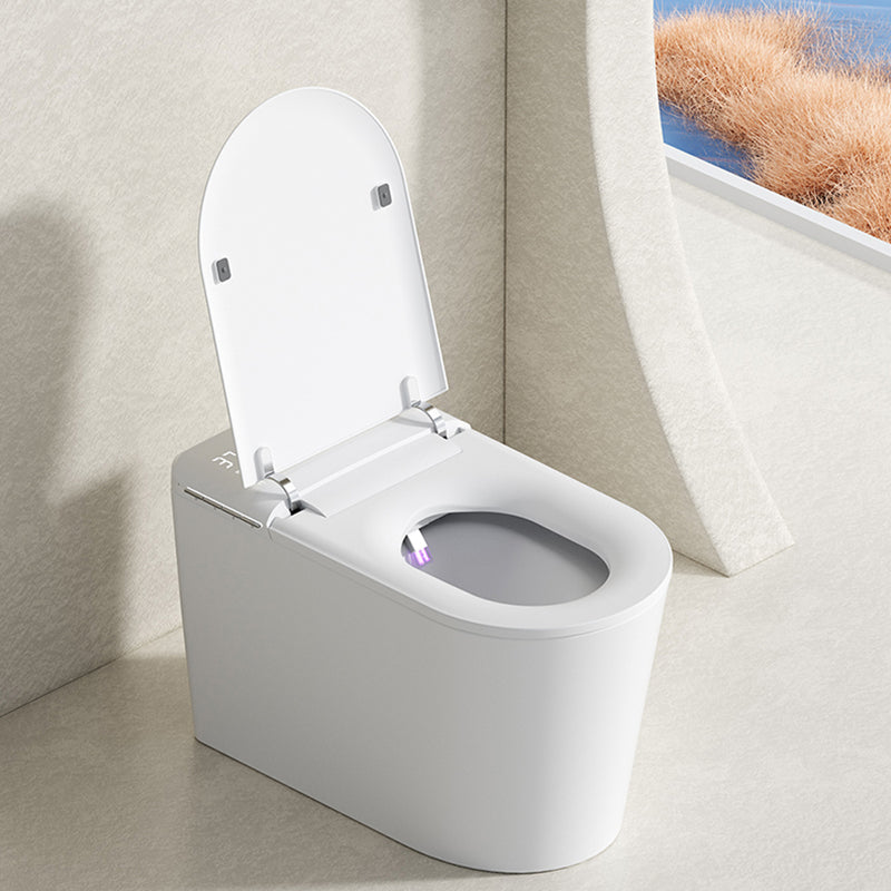 15.7" W Elongated Floor Standing Bidet in White with Heated Seat Clearhalo 'Bathroom Remodel & Bathroom Fixtures' 'Bidets' 'Home Improvement' 'home_improvement' 'home_improvement_bidets' 'Toilets & Bidets' 8033627