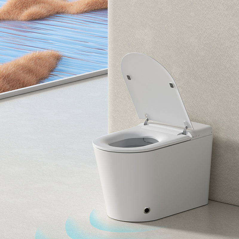 15.7" W Elongated Floor Standing Bidet in White with Heated Seat Clearhalo 'Bathroom Remodel & Bathroom Fixtures' 'Bidets' 'Home Improvement' 'home_improvement' 'home_improvement_bidets' 'Toilets & Bidets' 8033628