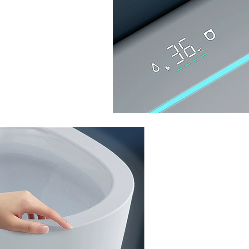 Wall Hung Toilet Set with Water Pressure Control and Heated Seat Clearhalo 'Bathroom Remodel & Bathroom Fixtures' 'Bidets' 'Home Improvement' 'home_improvement' 'home_improvement_bidets' 'Toilets & Bidets' 8046528