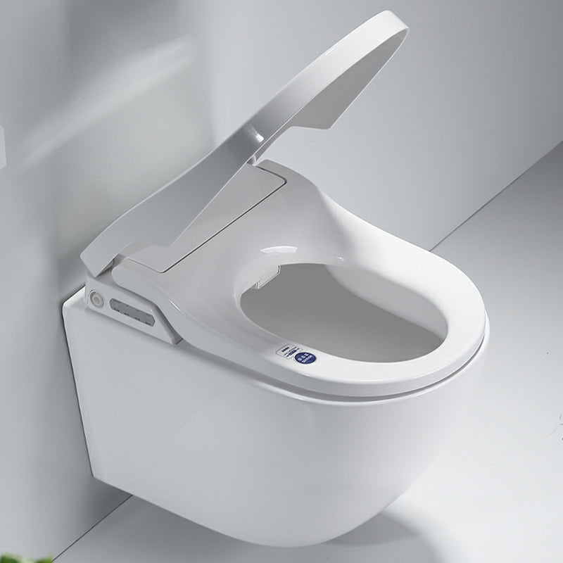 Modern Wall Hung Toilet Set with Temperature Control and Heated Seat Clearhalo 'Bathroom Remodel & Bathroom Fixtures' 'Bidets' 'Home Improvement' 'home_improvement' 'home_improvement_bidets' 'Toilets & Bidets' 8046546