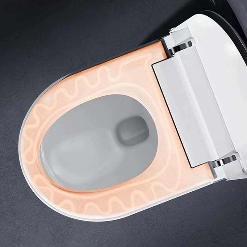 Wall Hung Toilet Set with Warm Air Dryer and Foot Sensor Flushing Type Clearhalo 'Bathroom Remodel & Bathroom Fixtures' 'Bidets' 'Home Improvement' 'home_improvement' 'home_improvement_bidets' 'Toilets & Bidets' 8046562