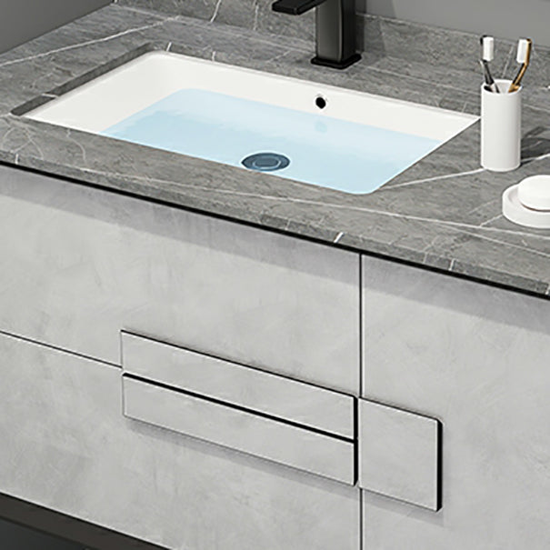 Modern Wall Mount Stone Bathroom Vanity Set with Doors Mirror Clearhalo 'Bathroom Remodel & Bathroom Fixtures' 'Bathroom Vanities' 'bathroom_vanities' 'Home Improvement' 'home_improvement' 'home_improvement_bathroom_vanities' 8052285