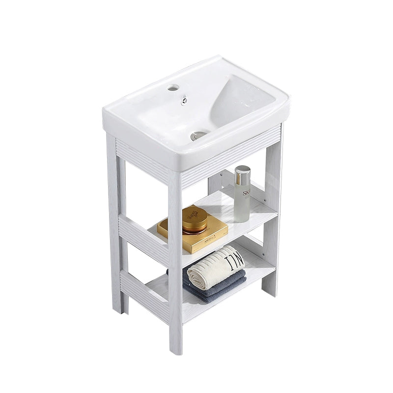 Modern Freestanding Sink Included Sink Vanity in White for Bathroom Bathroom Vanity Door Not Included Clearhalo 'Bathroom Remodel & Bathroom Fixtures' 'Bathroom Vanities' 'bathroom_vanities' 'Home Improvement' 'home_improvement' 'home_improvement_bathroom_vanities' 8052311