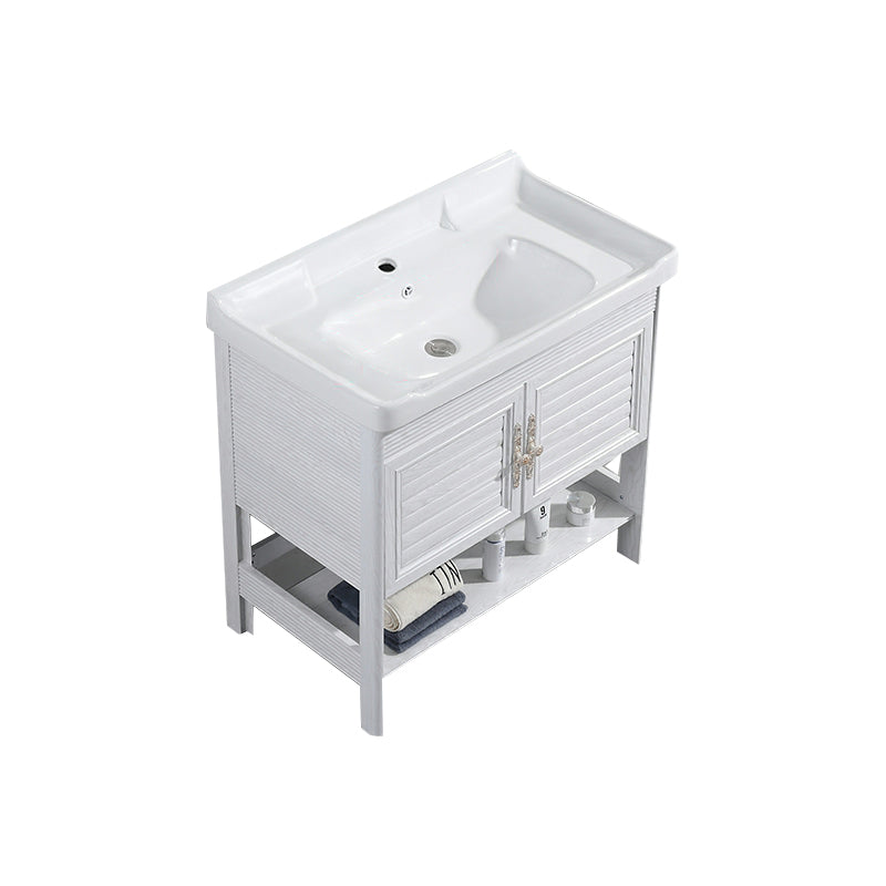 Modern Freestanding Sink Included Sink Vanity in White for Bathroom Bathroom Vanity 2 Clearhalo 'Bathroom Remodel & Bathroom Fixtures' 'Bathroom Vanities' 'bathroom_vanities' 'Home Improvement' 'home_improvement' 'home_improvement_bathroom_vanities' 8052330