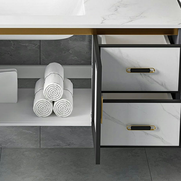 Modern Wall Mount Sink Vanity with Faucet Sink Doors for Bathroom Clearhalo 'Bathroom Remodel & Bathroom Fixtures' 'Bathroom Vanities' 'bathroom_vanities' 'Home Improvement' 'home_improvement' 'home_improvement_bathroom_vanities' 8052373