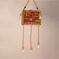 Four-bulb Chandelier Wood Luggage Vintage Pendant Light in Beige for Coffee Shop Clearhalo 'Ceiling Lights' 'Chandeliers' Lighting' options 80636