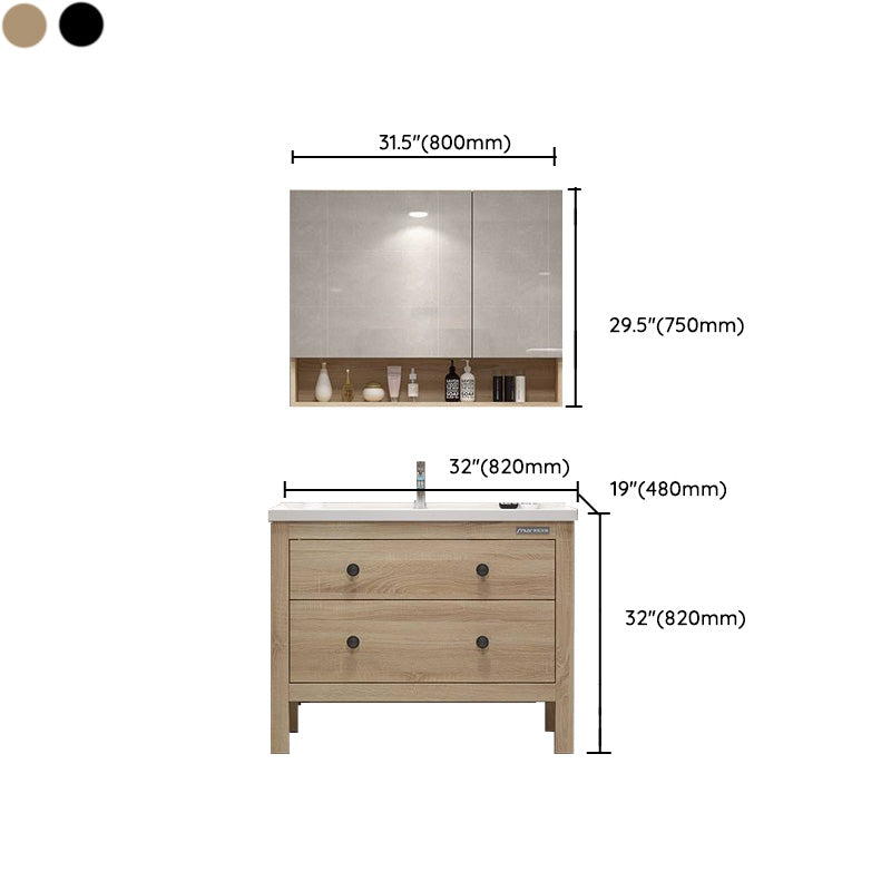 Traditional Bathroom Vanity Ceramic Top with Soft Close Door Clearhalo 'Bathroom Remodel & Bathroom Fixtures' 'Bathroom Vanities' 'bathroom_vanities' 'Home Improvement' 'home_improvement' 'home_improvement_bathroom_vanities' 8075018