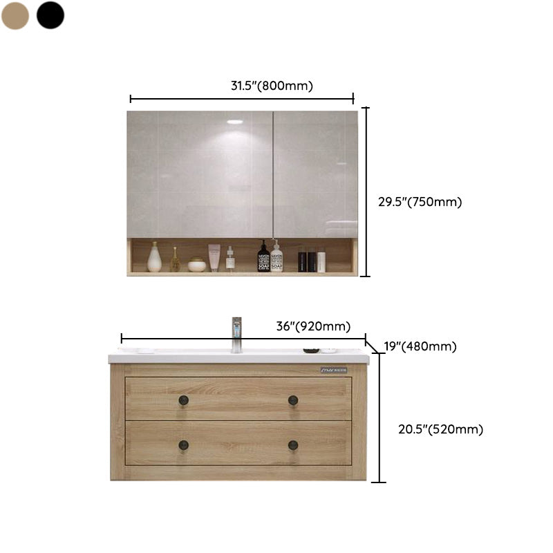 Traditional Bathroom Vanity Ceramic Top with Soft Close Door Clearhalo 'Bathroom Remodel & Bathroom Fixtures' 'Bathroom Vanities' 'bathroom_vanities' 'Home Improvement' 'home_improvement' 'home_improvement_bathroom_vanities' 8075025