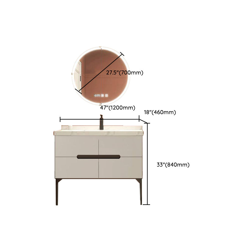 Modern Bathroom Vanity Free-standing Standard Ceramic Top Backsplash Included Clearhalo 'Bathroom Remodel & Bathroom Fixtures' 'Bathroom Vanities' 'bathroom_vanities' 'Home Improvement' 'home_improvement' 'home_improvement_bathroom_vanities' 8075259