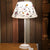 Single Light Fabric Night Table Light Country Style Korea White Barrel Bedside Embroidery Night Lamp White Clearhalo 'Lamps' 'Table Lamps' Lighting' 808414