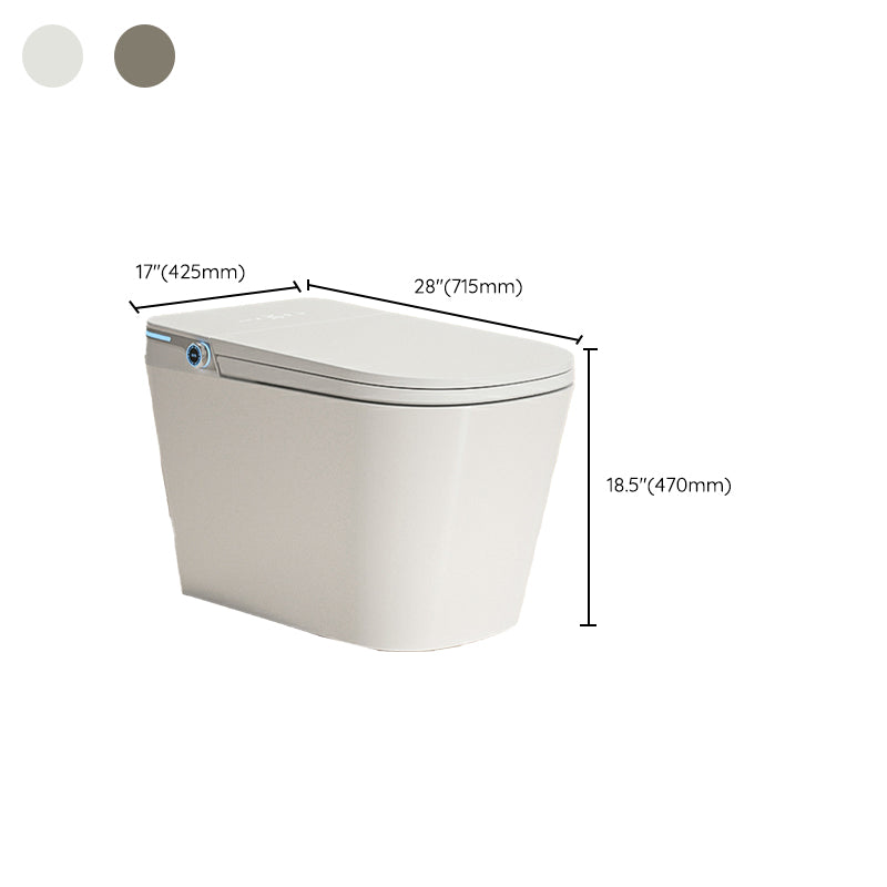 Floor Mount Bidet in White Finish with Remote Control Included Clearhalo 'Bathroom Remodel & Bathroom Fixtures' 'Bidets' 'Home Improvement' 'home_improvement' 'home_improvement_bidets' 'Toilets & Bidets' 8086558