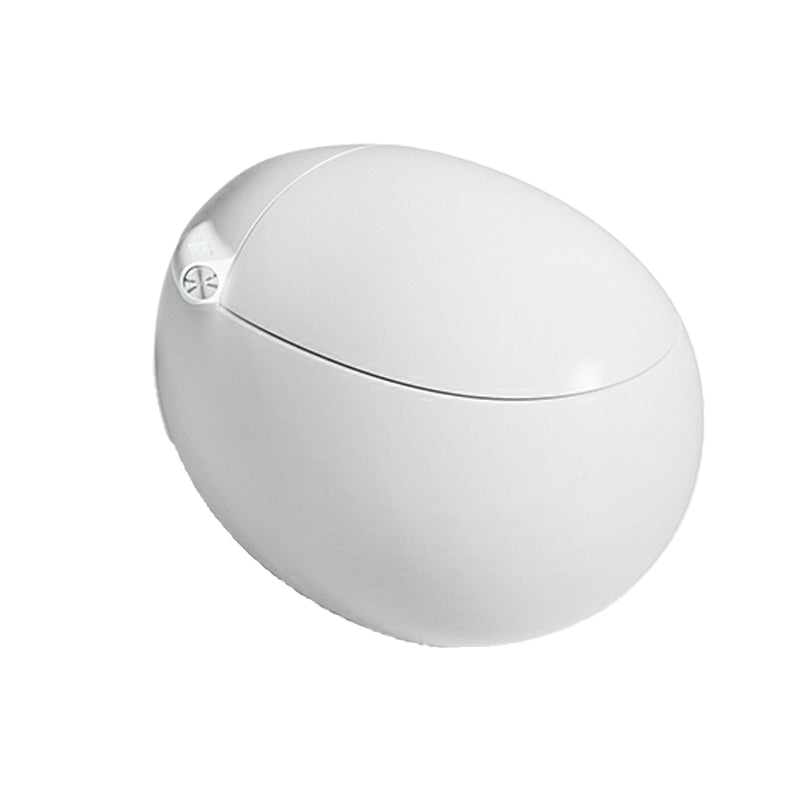 Round Floor Mount Bidet in White Finish with Wireless Remote Control Automatic Lid Clearhalo 'Bathroom Remodel & Bathroom Fixtures' 'Bidets' 'Home Improvement' 'home_improvement' 'home_improvement_bidets' 'Toilets & Bidets' 8086583