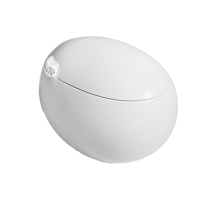 Round Floor Mount Bidet in White Finish with Wireless Remote Control Automatic Lid Clearhalo 'Bathroom Remodel & Bathroom Fixtures' 'Bidets' 'Home Improvement' 'home_improvement' 'home_improvement_bidets' 'Toilets & Bidets' 8086583