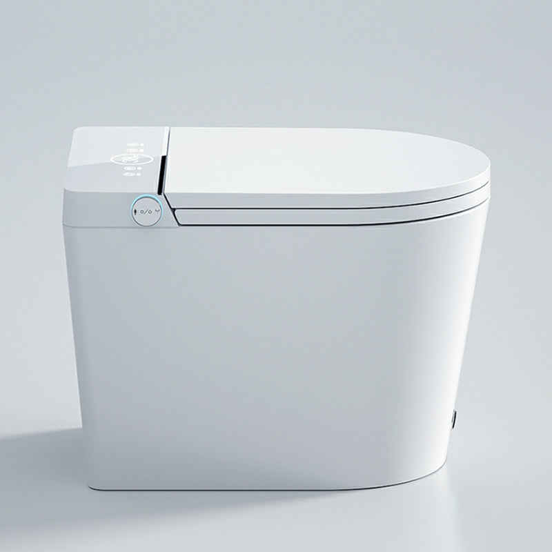 White Elongated Antimicrobial Floor Mount Bidet with Remote Control Included Clearhalo 'Bathroom Remodel & Bathroom Fixtures' 'Bidets' 'Home Improvement' 'home_improvement' 'home_improvement_bidets' 'Toilets & Bidets' 8086612