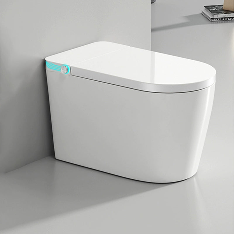 White Floor Mount Bidet with Heated Seat and Water Pressure Control Automatic Lid Clearhalo 'Bathroom Remodel & Bathroom Fixtures' 'Bidets' 'Home Improvement' 'home_improvement' 'home_improvement_bidets' 'Toilets & Bidets' 8086619