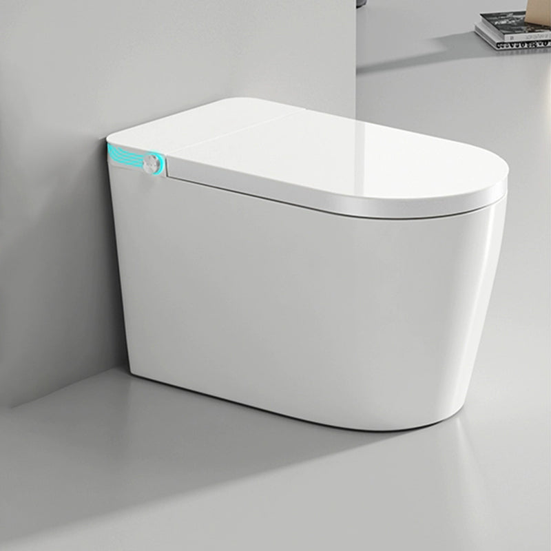 White Floor Mount Bidet with Heated Seat and Water Pressure Control Clearhalo 'Bathroom Remodel & Bathroom Fixtures' 'Bidets' 'Home Improvement' 'home_improvement' 'home_improvement_bidets' 'Toilets & Bidets' 8086619