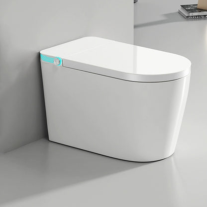 White Floor Mount Bidet with Heated Seat and Water Pressure Control Automatic Lid Clearhalo 'Bathroom Remodel & Bathroom Fixtures' 'Bidets' 'Home Improvement' 'home_improvement' 'home_improvement_bidets' 'Toilets & Bidets' 8086619