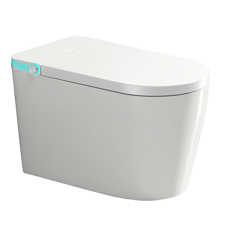 White Floor Mount Bidet with Heated Seat and Water Pressure Control Clearhalo 'Bathroom Remodel & Bathroom Fixtures' 'Bidets' 'Home Improvement' 'home_improvement' 'home_improvement_bidets' 'Toilets & Bidets' 8086623