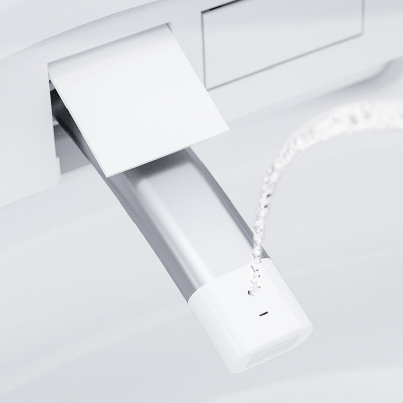 Round Floor Standing Bidet with Remote Control Included and Warm Air Dryer Clearhalo 'Bathroom Remodel & Bathroom Fixtures' 'Bidets' 'Home Improvement' 'home_improvement' 'home_improvement_bidets' 'Toilets & Bidets' 8086633