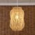 Beige Gourd Cage Pendant Lighting Chinese Style Single Bamboo Hanging Lamp over Table Beige Clearhalo 'Ceiling Lights' 'Pendant Lights' 'Pendants' Lighting' 809199_a4004f4e-7b3d-498a-b26f-2774b736c9f6