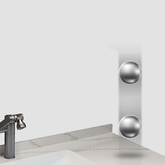 Single Sink Bathroom Vanity Set White 2 Drawers Wall-Mounted Wood Frame Rectangular Clearhalo 'Bathroom Remodel & Bathroom Fixtures' 'Bathroom Vanities' 'bathroom_vanities' 'Home Improvement' 'home_improvement' 'home_improvement_bathroom_vanities' 8092230