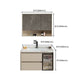 Single Sink Bathroom Vanity Set White 2 Drawers Wall-Mounted Wood Frame Rectangular Clearhalo 'Bathroom Remodel & Bathroom Fixtures' 'Bathroom Vanities' 'bathroom_vanities' 'Home Improvement' 'home_improvement' 'home_improvement_bathroom_vanities' 8092235