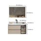 Single Sink Bathroom Vanity Set White 2 Drawers Wall-Mounted Wood Frame Rectangular Clearhalo 'Bathroom Remodel & Bathroom Fixtures' 'Bathroom Vanities' 'bathroom_vanities' 'Home Improvement' 'home_improvement' 'home_improvement_bathroom_vanities' 8092236