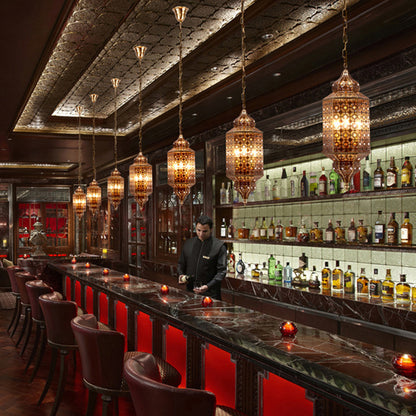 Arab Hexagonal Chandelier Light 3-Bulb Metal Hanging Pendant in Brass with Hollow-Out Design Brass Clearhalo 'Ceiling Lights' 'Chandeliers' Lighting' options 809459_f3327586-6ca7-4da6-acee-cb5be3041a00