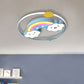 Iron Rainbow/Cloud Flush Mount Light Cartoon Pink/Blue LED Ceiling Mounted Fixture for Children Bedroom Clearhalo 'Ceiling Lights' 'Close To Ceiling Lights' 'Close to ceiling' 'Flush mount' Lighting' 810231