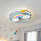 Iron Rainbow/Cloud Flush Mount Light Cartoon Pink/Blue LED Ceiling Mounted Fixture for Children Bedroom Clearhalo 'Ceiling Lights' 'Close To Ceiling Lights' 'Close to ceiling' 'Flush mount' Lighting' 810232