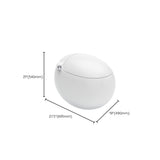 Round Floor Standing Bidet with Remote Control Included and Warm Air Dryer Clearhalo 'Bathroom Remodel & Bathroom Fixtures' 'Bidets' 'Home Improvement' 'home_improvement' 'home_improvement_bidets' 'Toilets & Bidets' 8105911